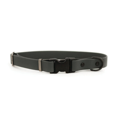 Euro-Dog Waterproof Dog Collar Large Charcoal - Poudre Pet & Feed Supply